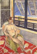 Henri Matisse Sitting in the window of the Nude oil painting reproduction